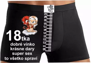 Boxerky k narodeninám 18