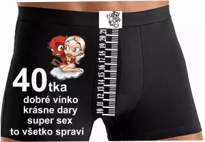 Boxerky k narodeninám 40