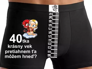 Boxerky k narodeninám s číslom 40