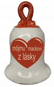 Zvonček so srdiečkom - môjmu mackovi z lásky