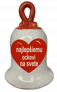 Zvonček so srdiečkom - najlepšiemu ockovi