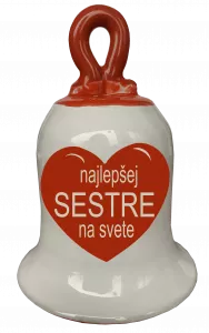 Zvonček so srdiečkom - najlepšej sestre