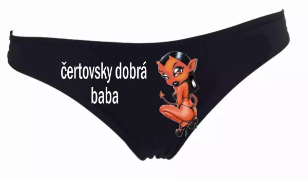 Dámske tangá - čertovsky dobrá baba