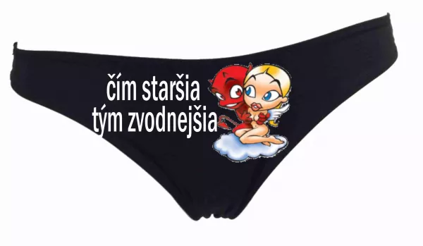 Dámske tangá - čím staršia, tým zvodnejšia