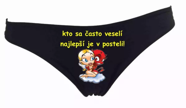 Dámske tangá - kto sa často veselí,  najlepší je v posteli