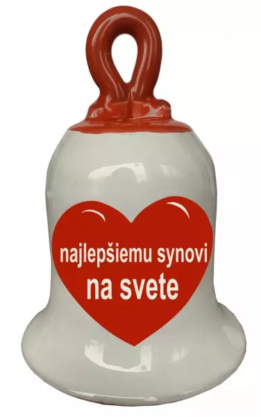 Zvonček so srdiečkom - najlepšiemu synovi na svete